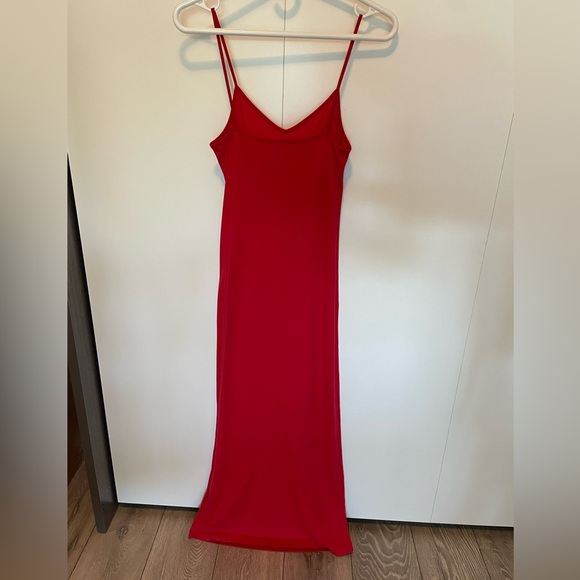 Red cotton dress - Picture 4 of 4
